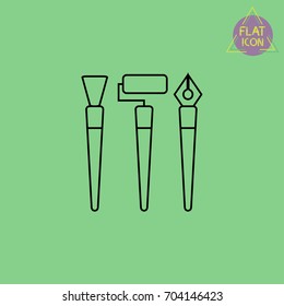 drawing tools linear icon