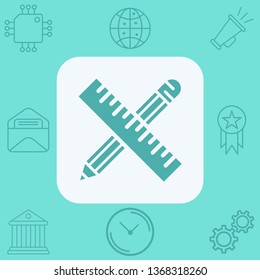 Drawing tools vector icon sign symbol