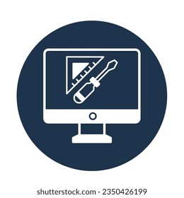 Drawing tools Vector icon which can easily modify or edit  

