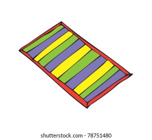 drawing of a towel