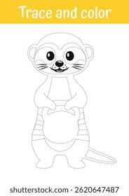 Dibujo, trazado, página para colorear. Hoja de cálculo de trazas y colores imprimibles. Juego educativo, actividades tempranas de rastreo de escritura a mano para niños pequeños, jardín de infantes, preescolar. Dibujo, pintura para niños.