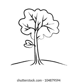 Drawing of tree