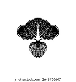 Drawing of a tree that’s look like a jelly fish 