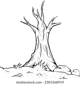 Drawing Trees Drawing Line Drawing Shapes Material Sketch Big Trees, Trees, Big Trees,