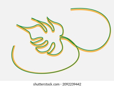 Design des tropischen ökologischen Blattes