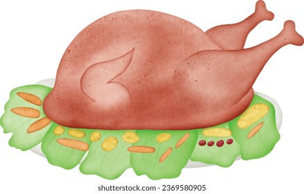 Drawing Turkey Thanksgiving to Vector for Thanksgiving day