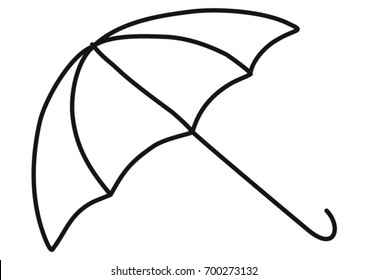 Drawing of a umbrella