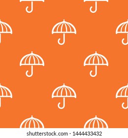 Drawing umbrella pattern vector orange for any web design best