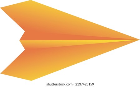 Drawing of underneath of a paper plane