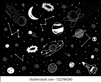 Space Kids Drawing Images Stock Photos Vectors Shutterstock