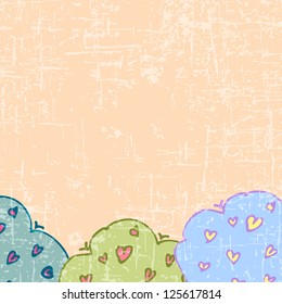 Drawing valentine background