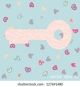 Drawing valentine background