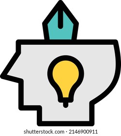 drawing vector color line icon