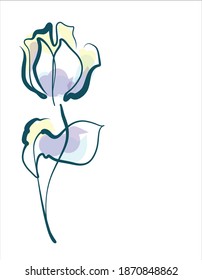 
Diseño vectorial de dibujos de fondo gráfico digital con patrón floral para el logotipo de diseño con tulipán