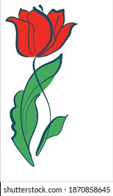 
Diseño vectorial de dibujos de fondo gráfico digital con patrón floral para el logotipo de diseño con tulipán