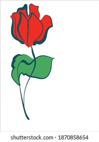 
Drawing vector fashion digital  graphics background with floral pattern for design logo with tulip