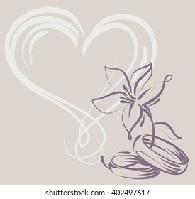 Drawing vector graphics with floral pattern for design. Floral flower natural design. Graphic, sketch drawing. lily, tulip.