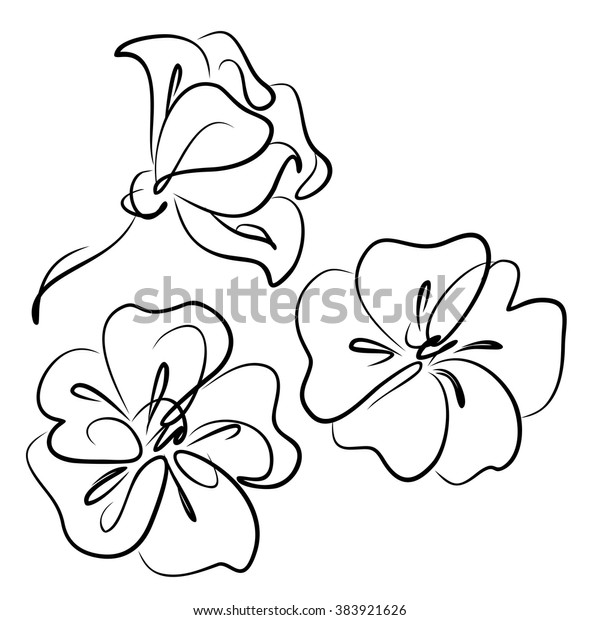 Drawing Vector Graphics Floral Pattern Design Stock Vector Royalty Free