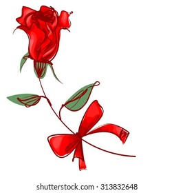 Drawing vector graphics with floral patterns with roses for design. Floral flower natural design. Graphic, sketch drawing. rose