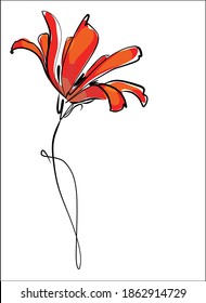 
 
Drawing vector  handmade fashion graphics with floral pattern for design with tulip 