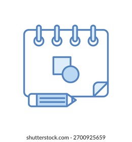 Drawing Vector icon stock illustration