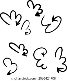 drawing vector illustration collection of doodles set