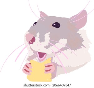 drawing vector illustration of rats for stickers books