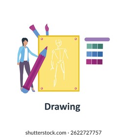 Drawing Vector illustration which can easily modify or edit

