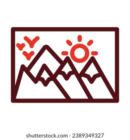 Drawing Vector Thick Line Two Color Icons For Personal And Commercial Use.
