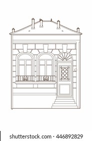Drawing vintage house