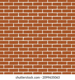 A drawing of a wall made of tile bricks. Vector