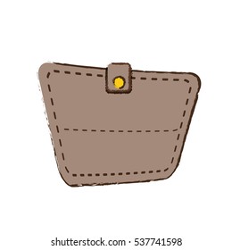 drawing wallet save money icon vector illustration eps 10