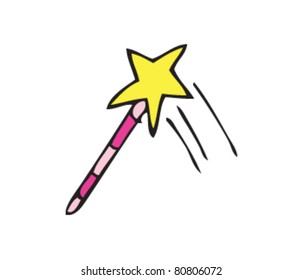 Drawing of a wand