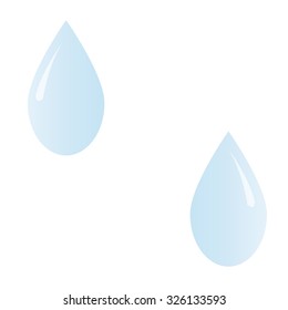 drawing water drops blue color