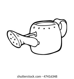 drawing of a watering can
