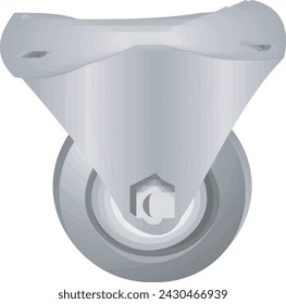 Drawing of wheel for multiple utilities, cargo cart, furniture

