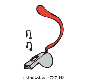 Drawing of a whistle