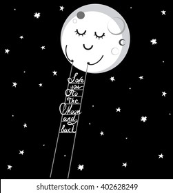 Love You Moon Back Images Stock Photos Vectors Shutterstock