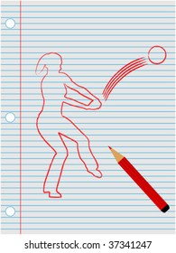 drawing women player