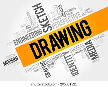 DRAWING word cloud, business concept