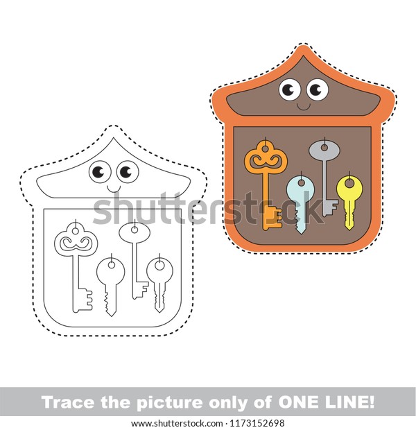 Drawing Worksheet Preschool Kids Easy Gaming Stock Vector Royalty