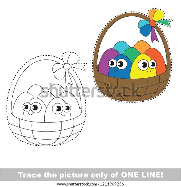 Drawing Worksheet Preschool Kids Easy Gaming Stock Vector (Royalty Free