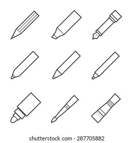 drawing and writing tools icon