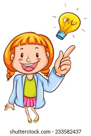 Drawing Young Scientist On White Background Stock Vector (Royalty Free ...