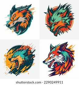 drawings of animals in vector format for use in various applications