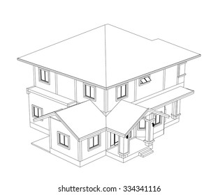 Drawings, design house no colur