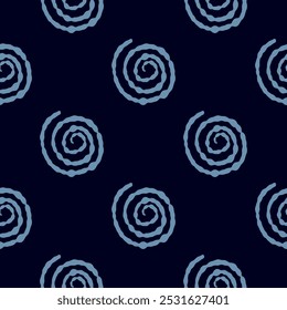 Drawings like a spiral, graphic elements. Blue patterns, sketches for creating packaging.