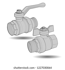 drawings of plumbing equipment, can be used in the form of infographics
