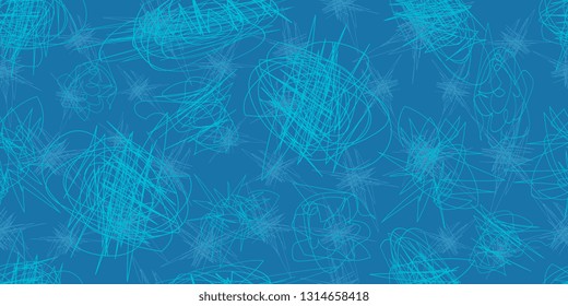 Drawings. Seamless pattern of abstract hand drawn blots. The basis for the site. Vector graphics