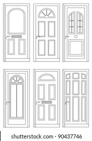 Drawings six doors